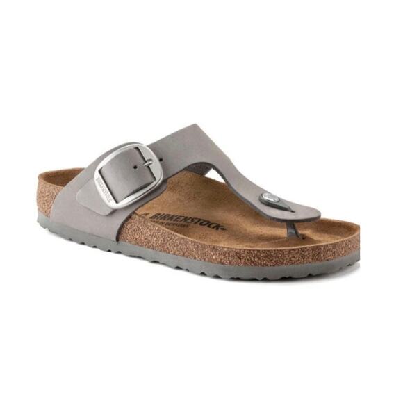Birkenstock Gizeh Big Buckle High Shine Sandals Sz 38 Women's 7 - Picture 1 of 13